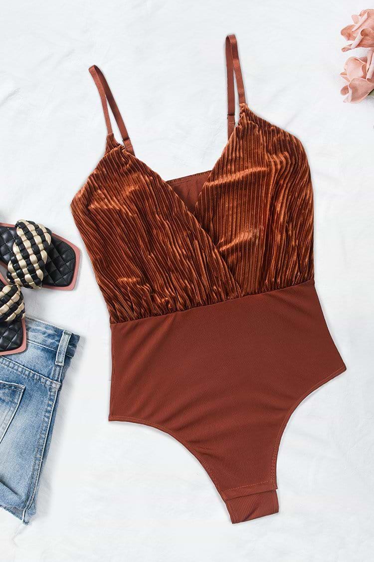 Everleigh Ruched Adjustable Straps Bodysuit