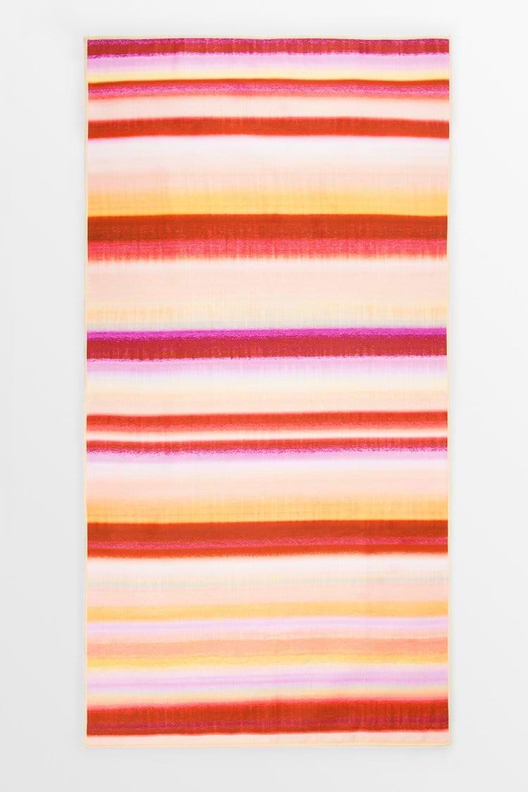 Sunrise Striped Beach Blanket