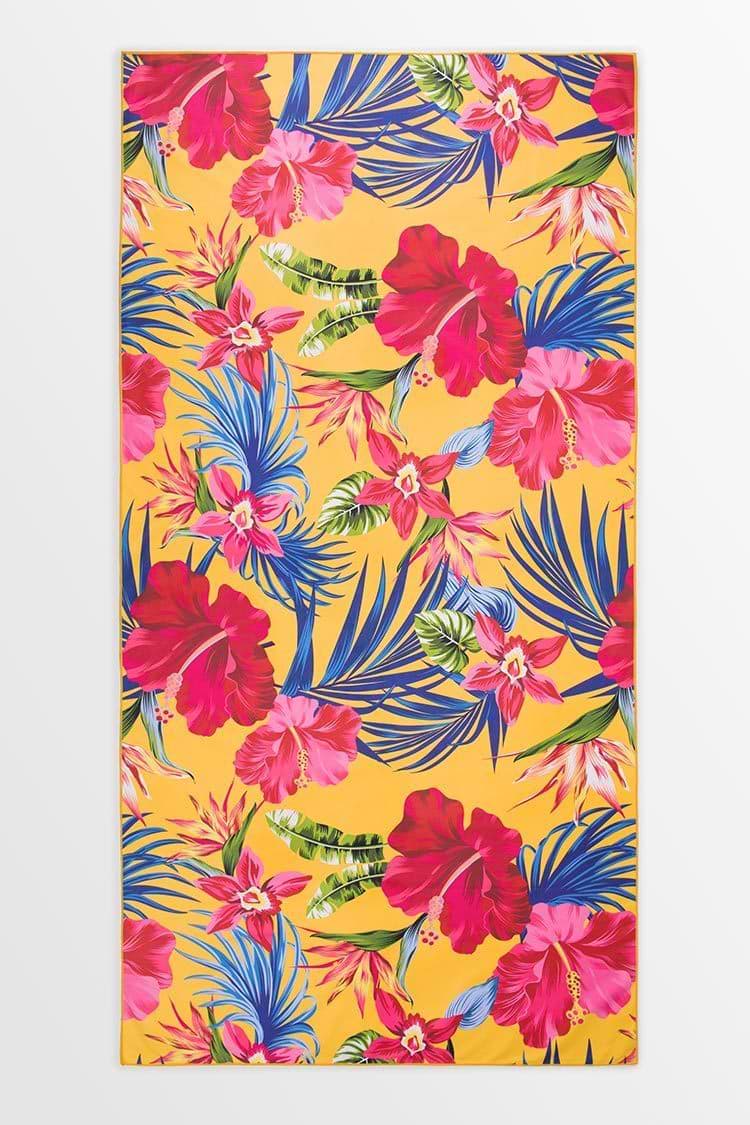 Marigold Floral Beach Blanket