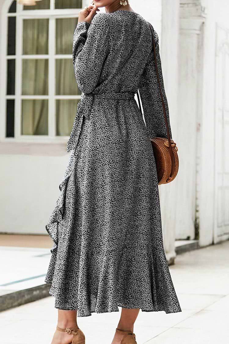 Floral V-Neck Maxi Dress