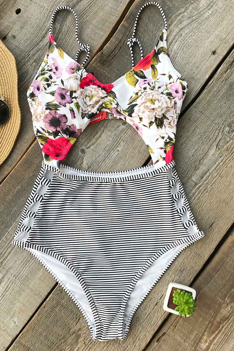 Think About You Print One-piece Swimsuit