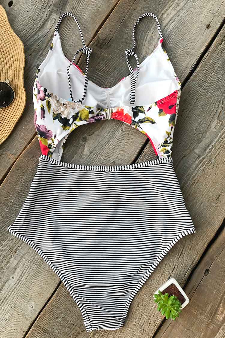 Think About You Print One-piece Swimsuit