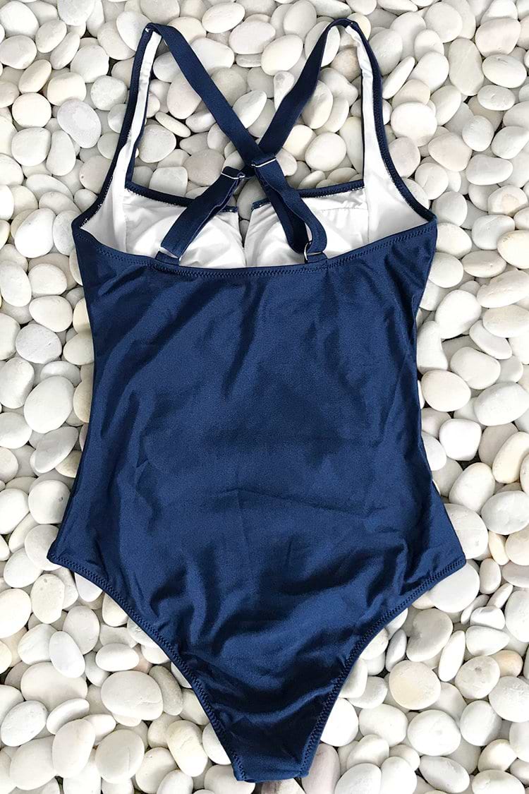 Attractive Shirring One-piece Swimsuit