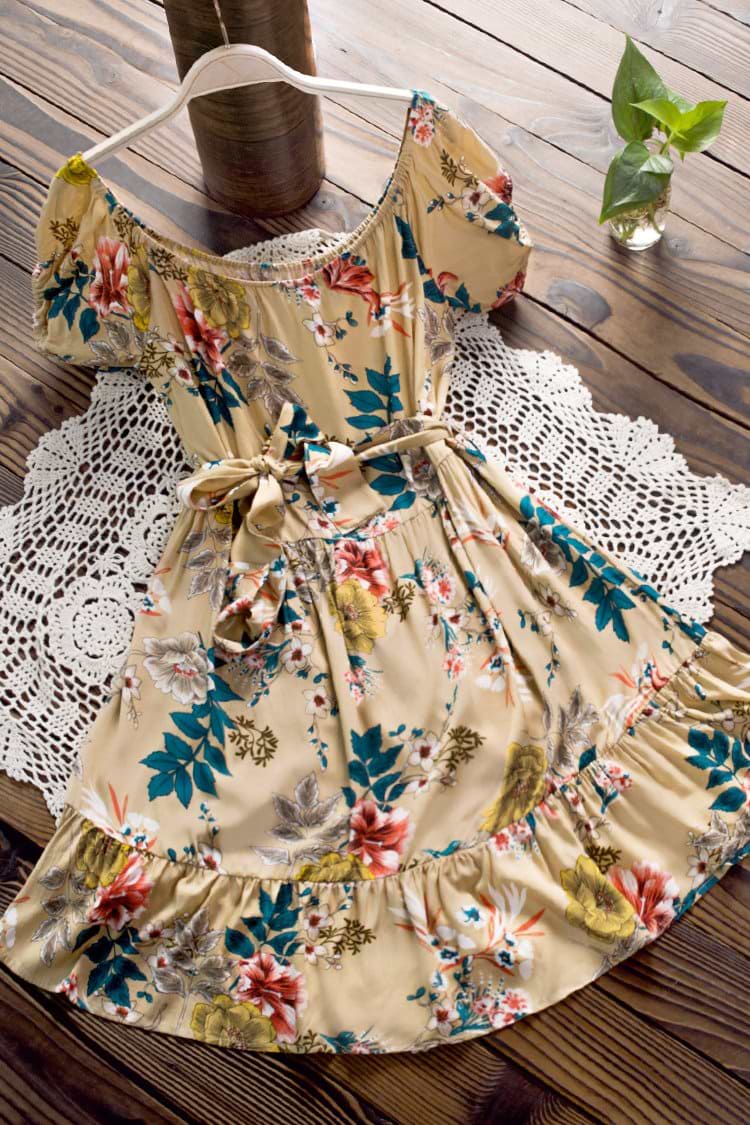 Floral Off-the-Shoulder Dress