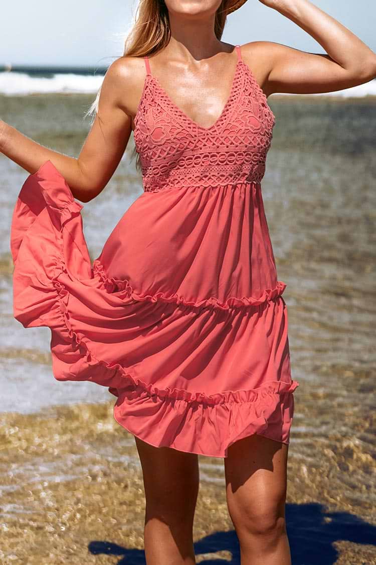 Pink Ruffle Dress