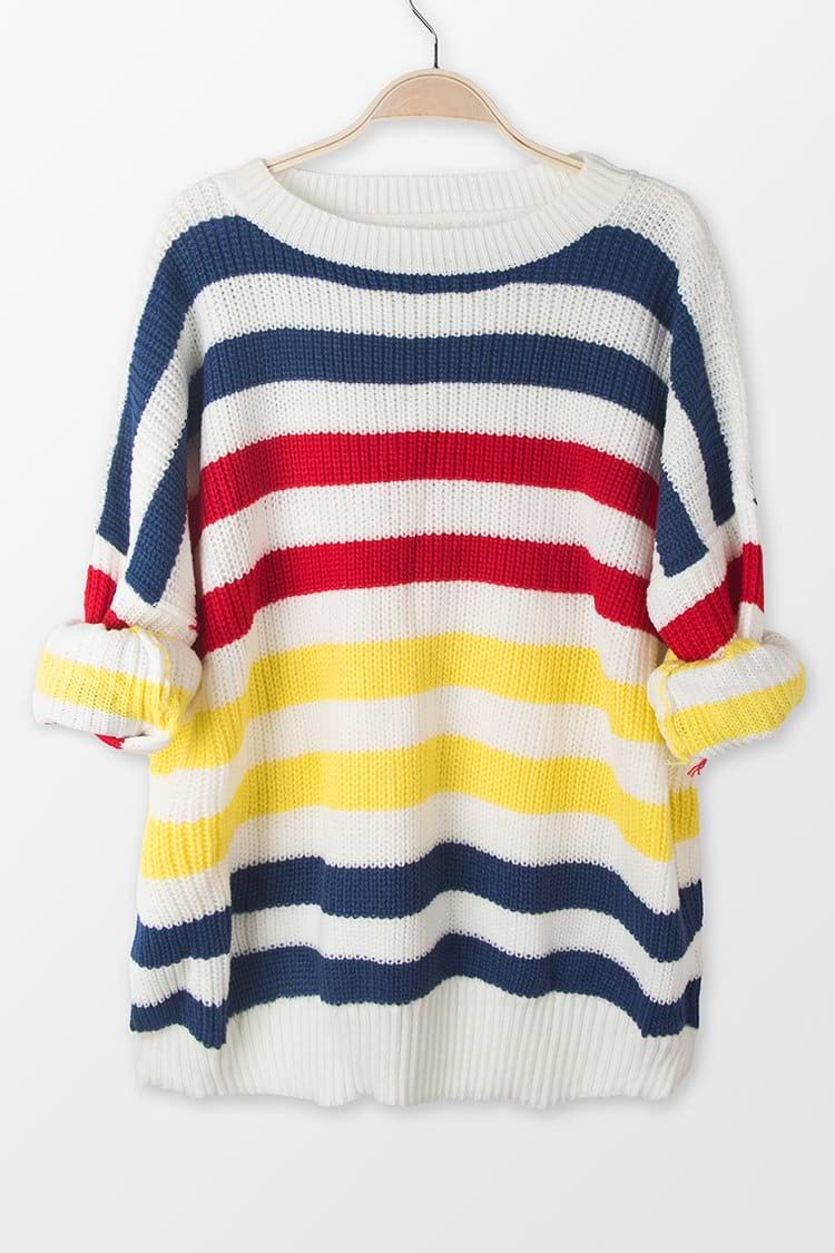 Primary Stripe Sweater