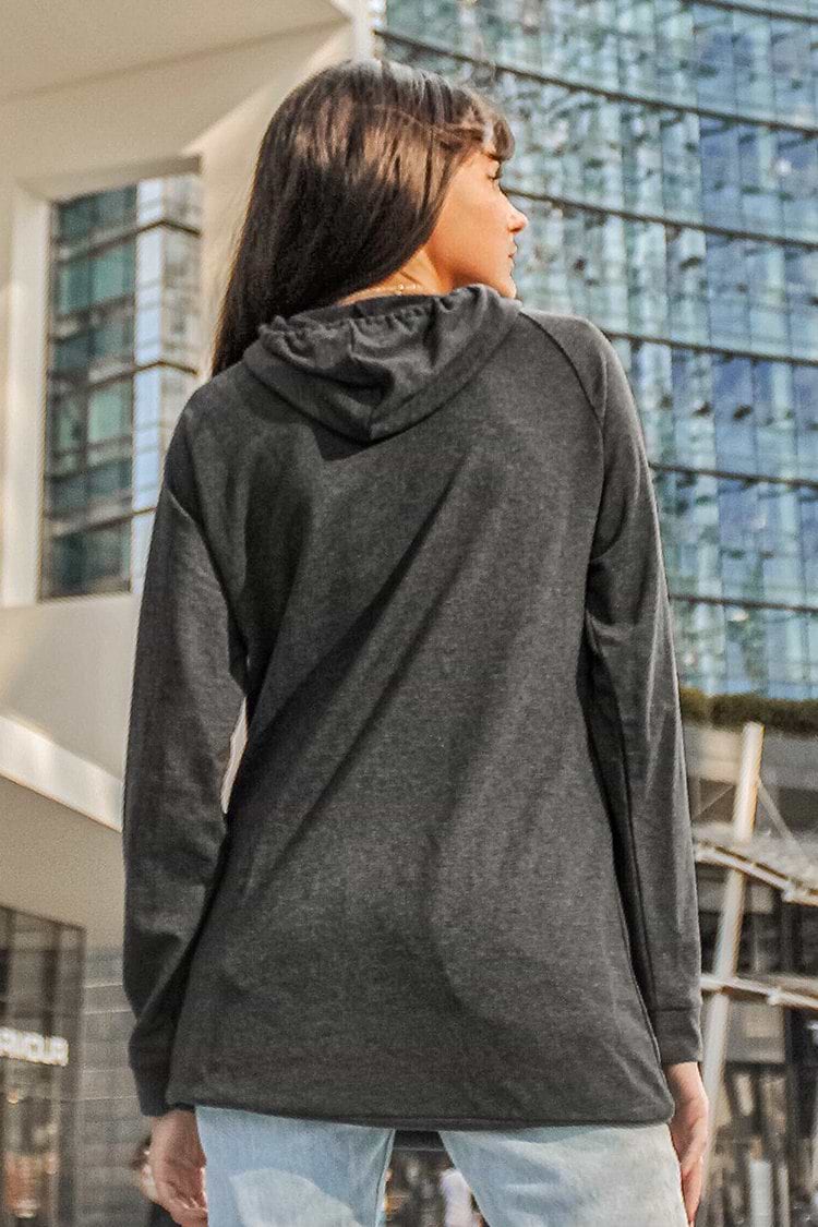 Gray Hoodie with Front Pocket
