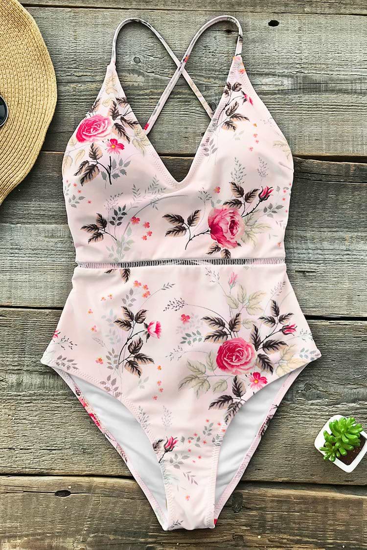 Shallow Waters Print One-piece Swimsuit