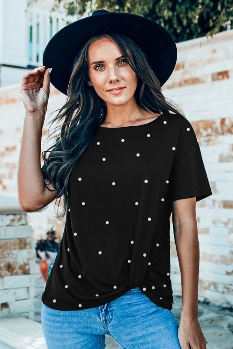 Faux Pearl T-shirt