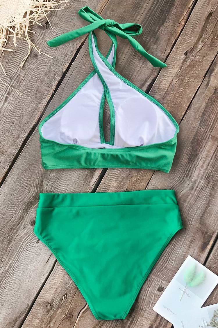 Emerald Green Halter Bikini