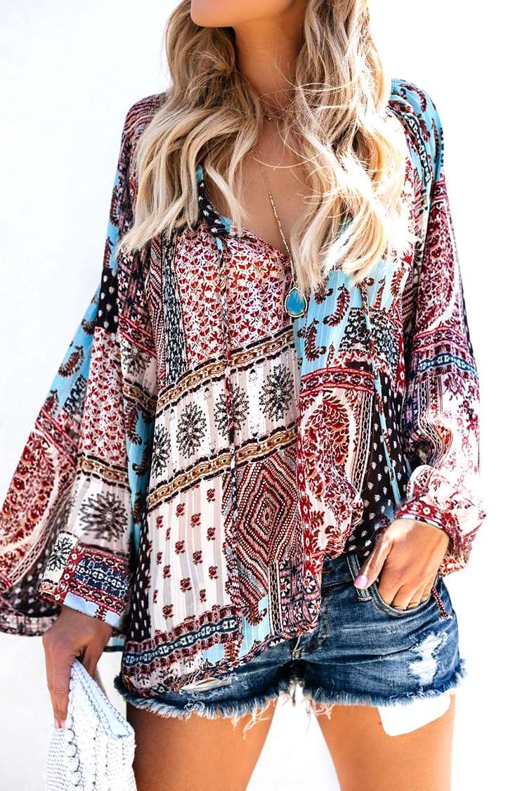 Bohemian Print Top