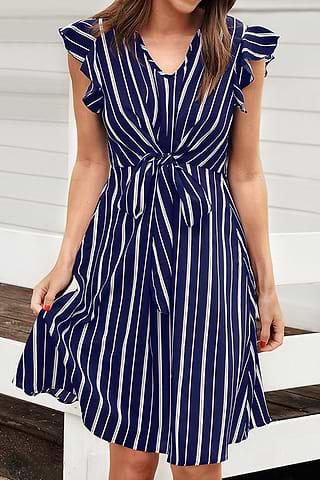 Vertical Striped Dress