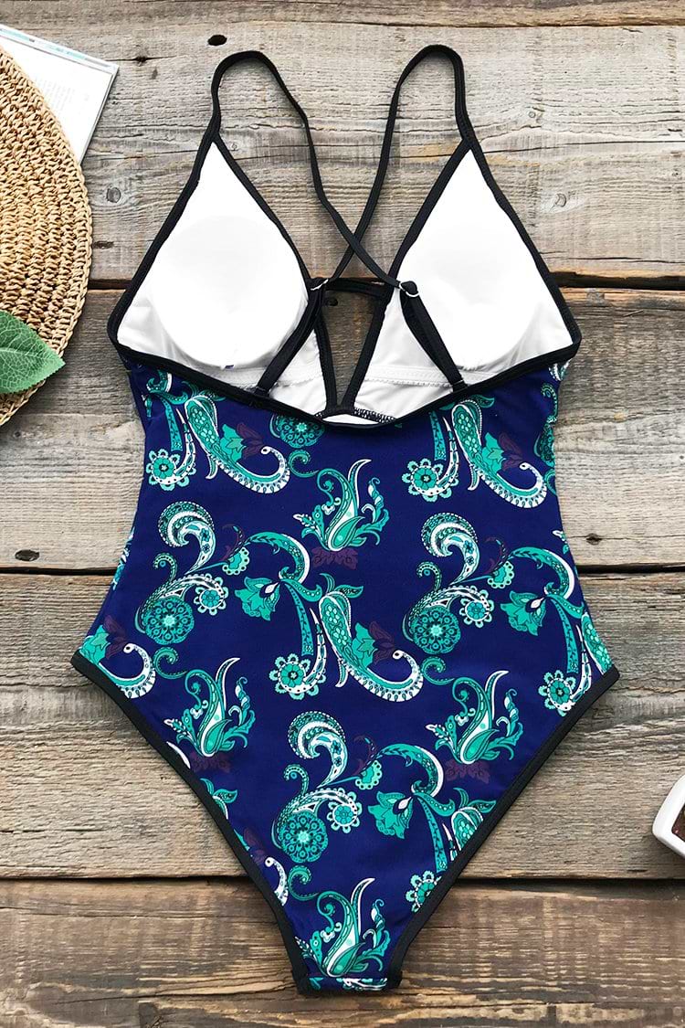 Exotic Place Print One-piece Swimsuit