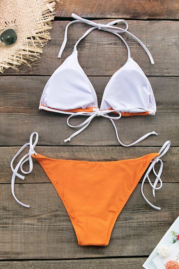 Citrus Orange String Bikini