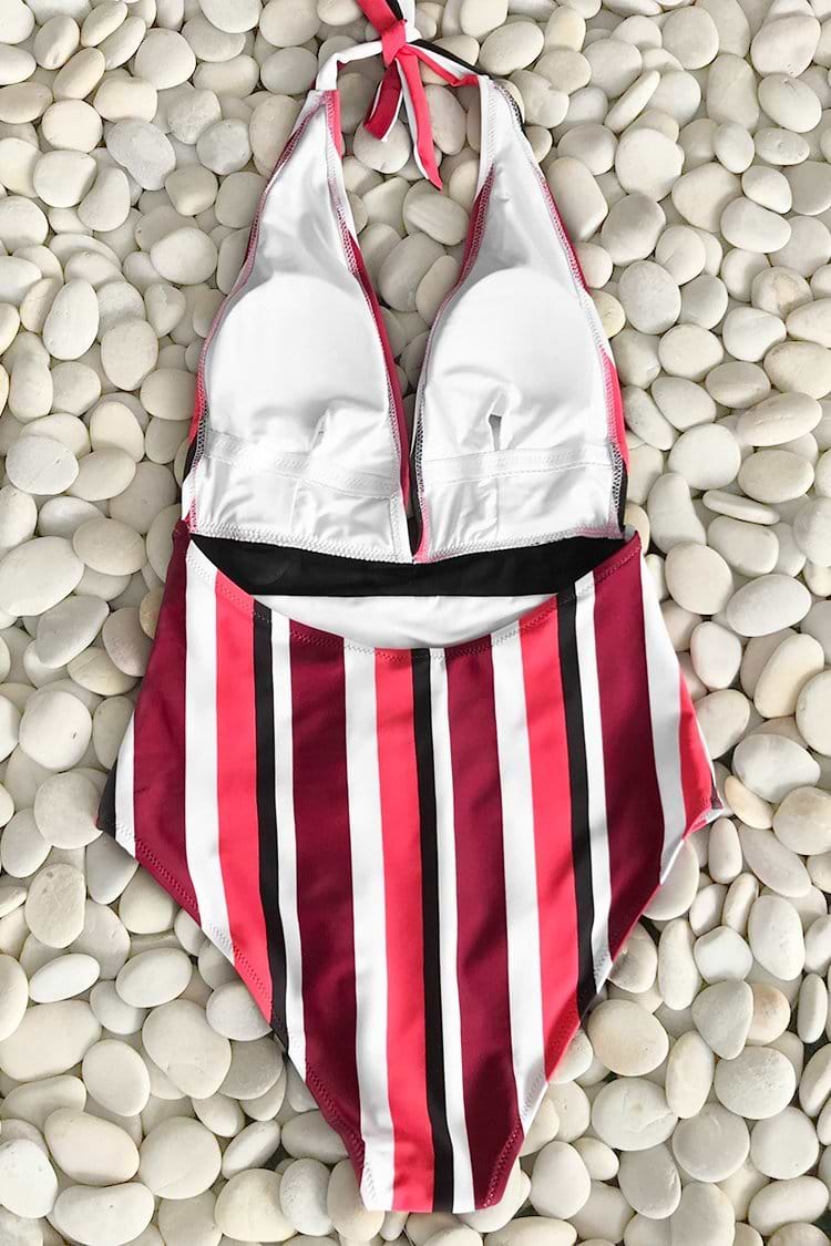 Cute Meet Mesh One-piece Swimsuit