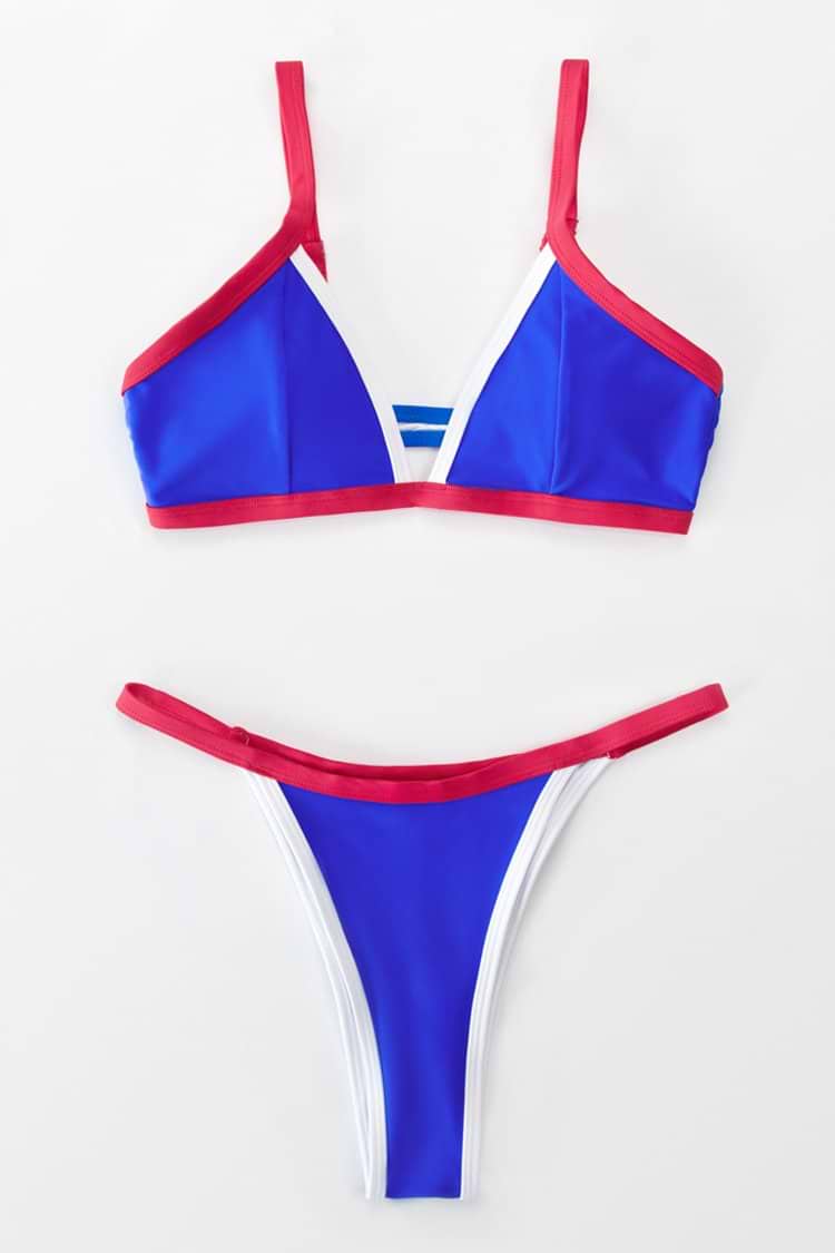 Tricolor Triangle bikini