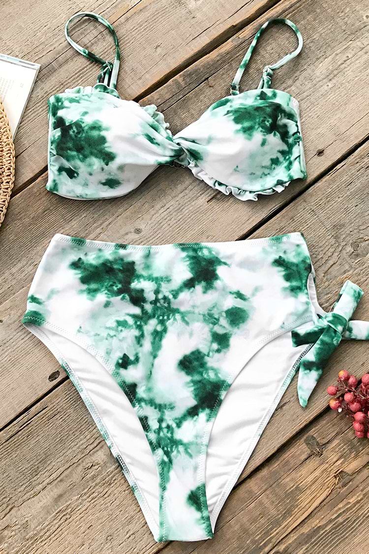 Emerald Green High-waisted Bikini