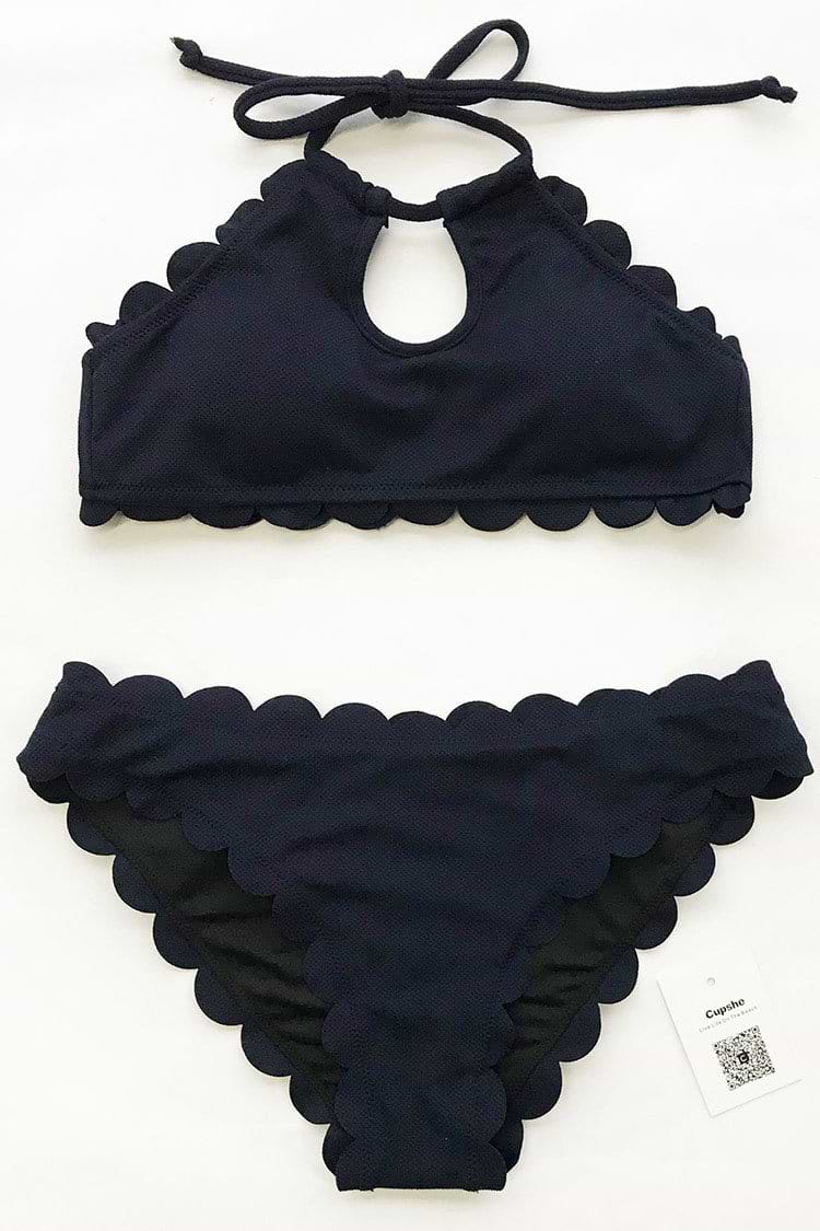 Azure Sea Halter Bikini Set