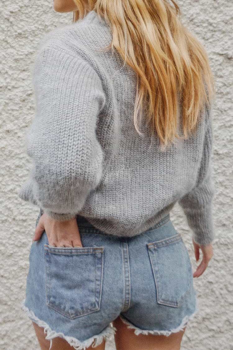 Gray Fuzzy Sweater