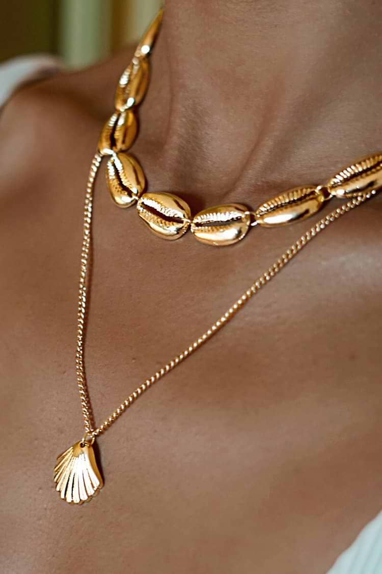Layered Puka Shell Necklace