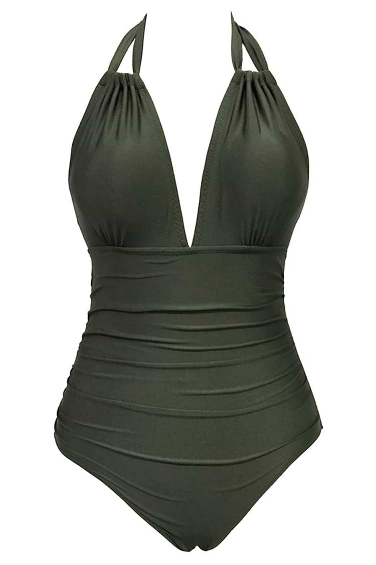 I Like You Halter One-piece Swimsuit