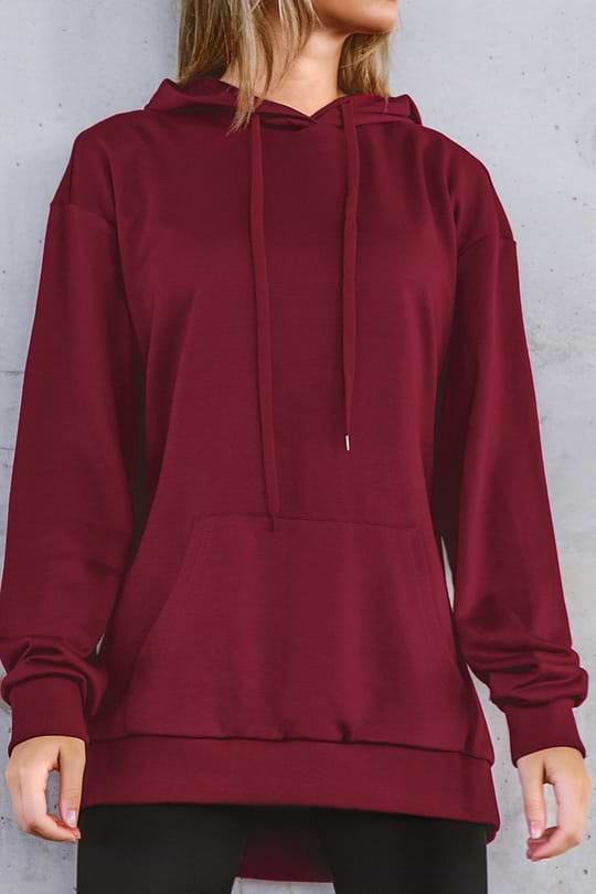 Oversized Red Hoodie