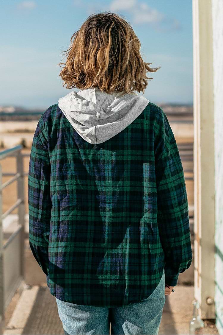 Layered Plaid Jacket