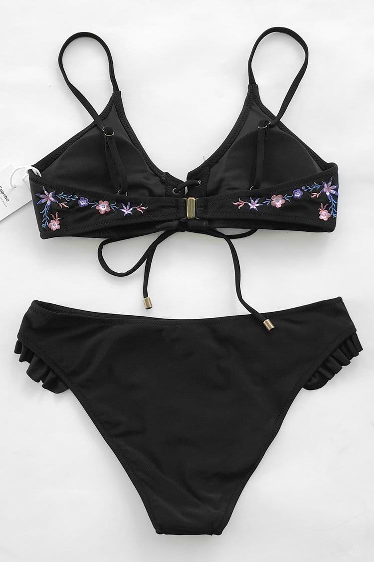Sakura Rain Embroidery Bikini