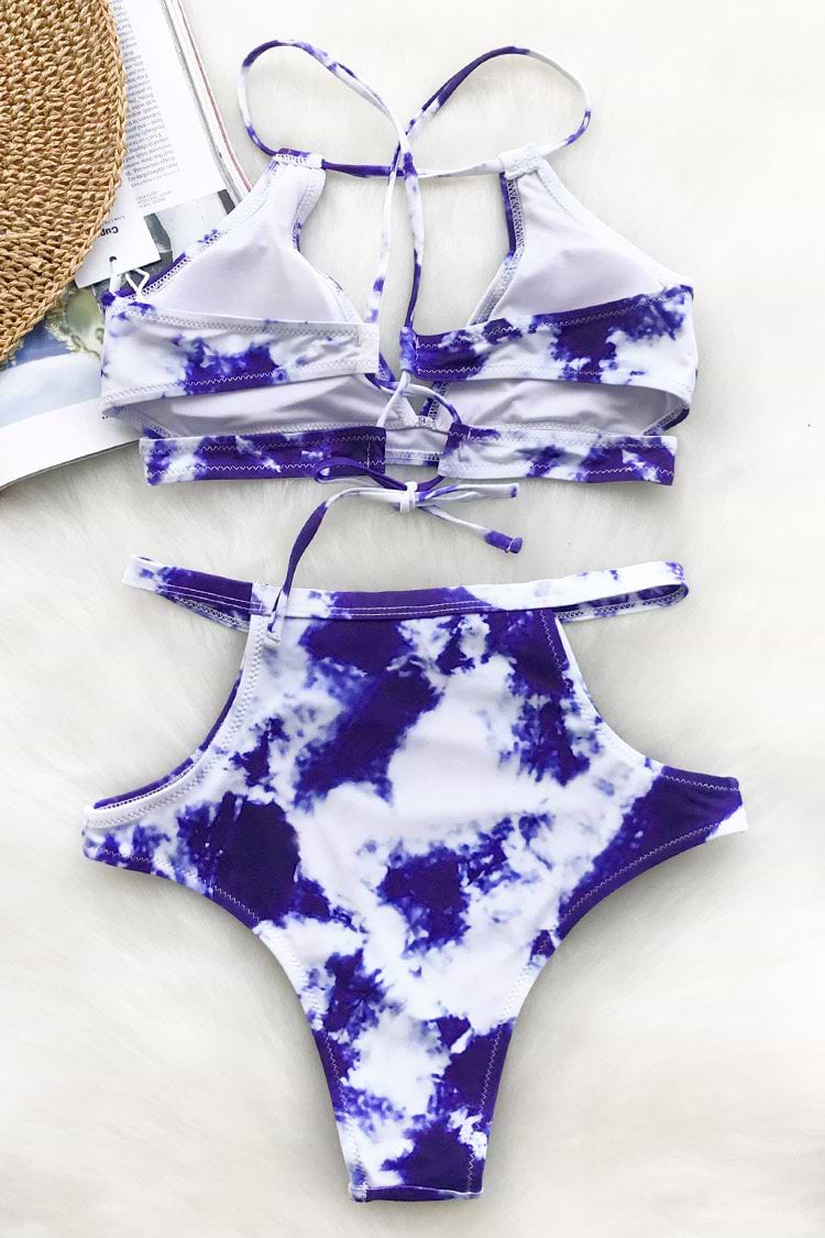 Azure Sea Tie-dye Bikini Set