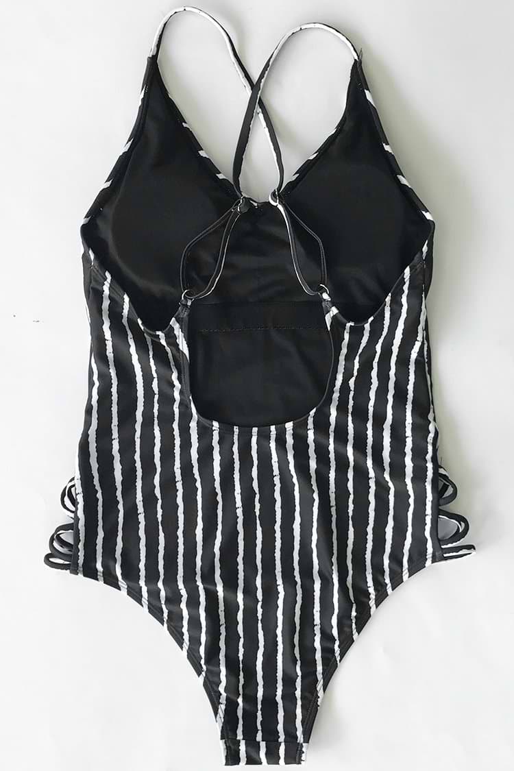 Little Lady Stripe One-piece Swimsuit