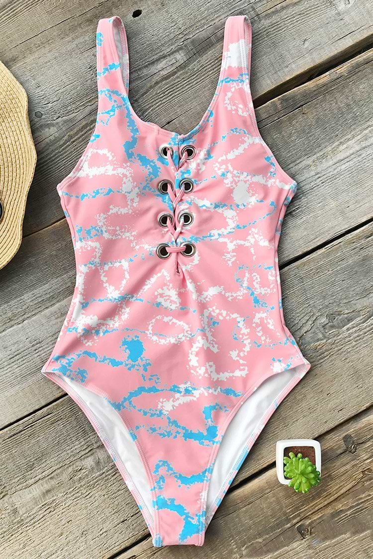 Romantic Life Backless One-piece Swimsuit
