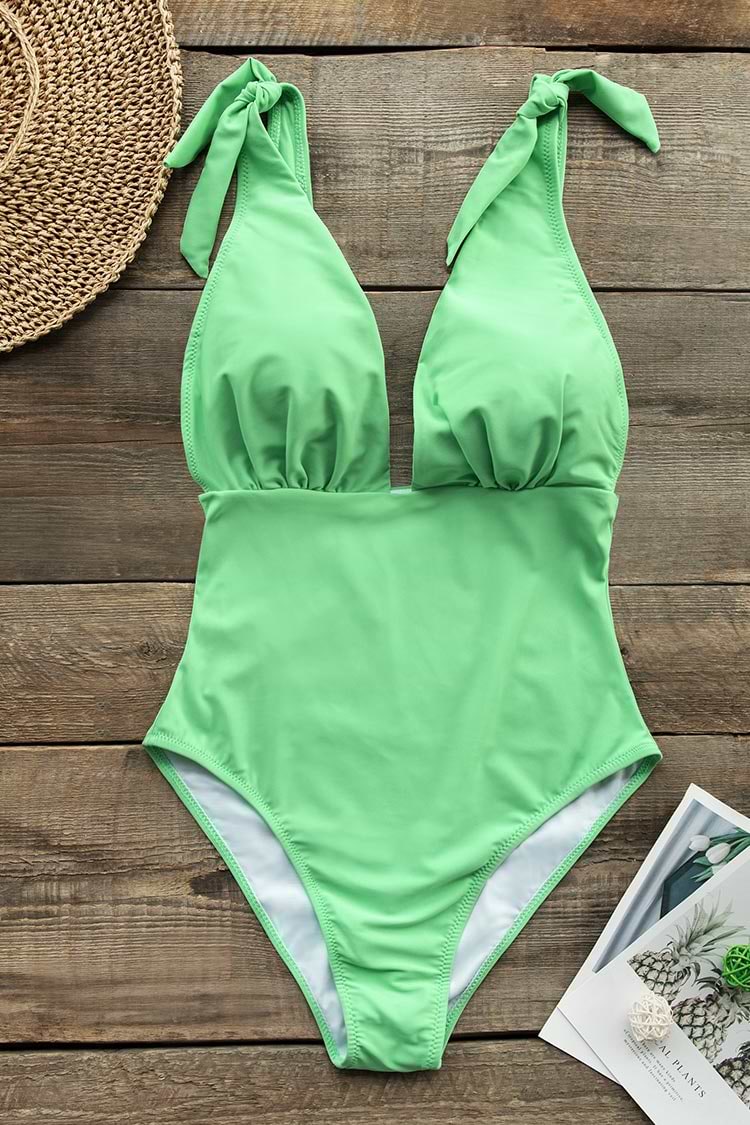 Seafoam Green One-Piece Swimsuit