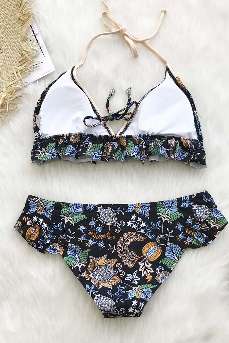 Banana Bay Bikini With Ruffles