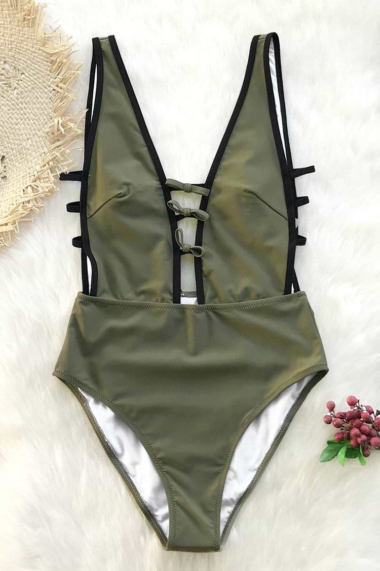 Flirty and Strappy One-piece Swimsuit