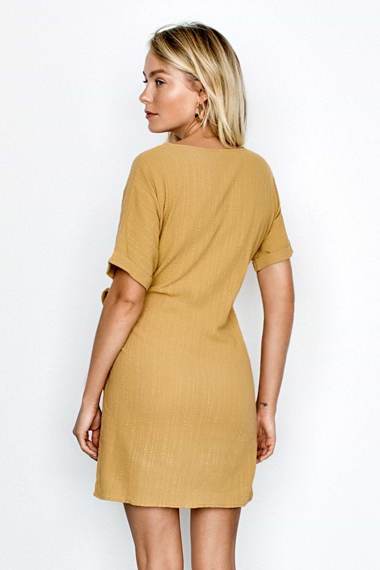 Yellow Wrap Dress