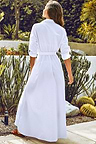 White Maxi Shirt Dress