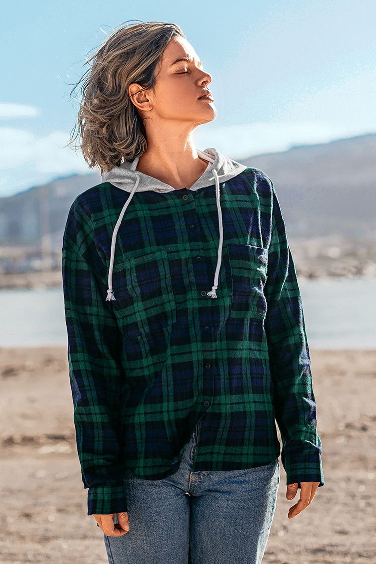 Layered Plaid Jacket