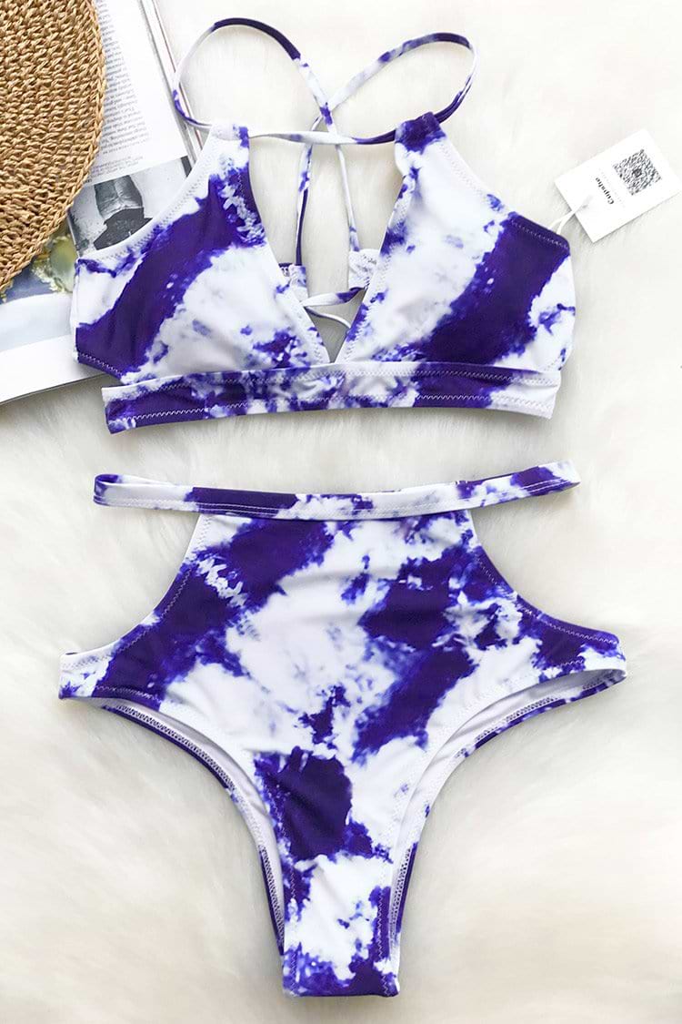 Azure Sea Tie-dye Bikini Set
