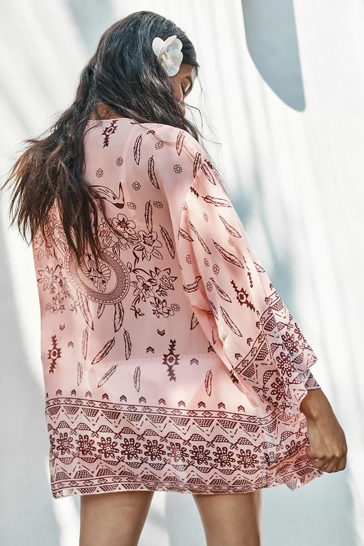 Medium Length Chiffon Cover Up