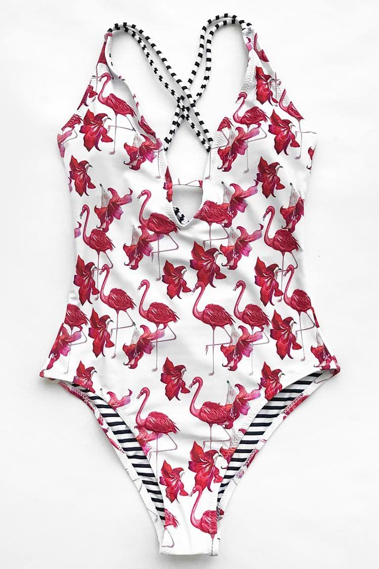 Free To Fly Print One-piece Swimsuit