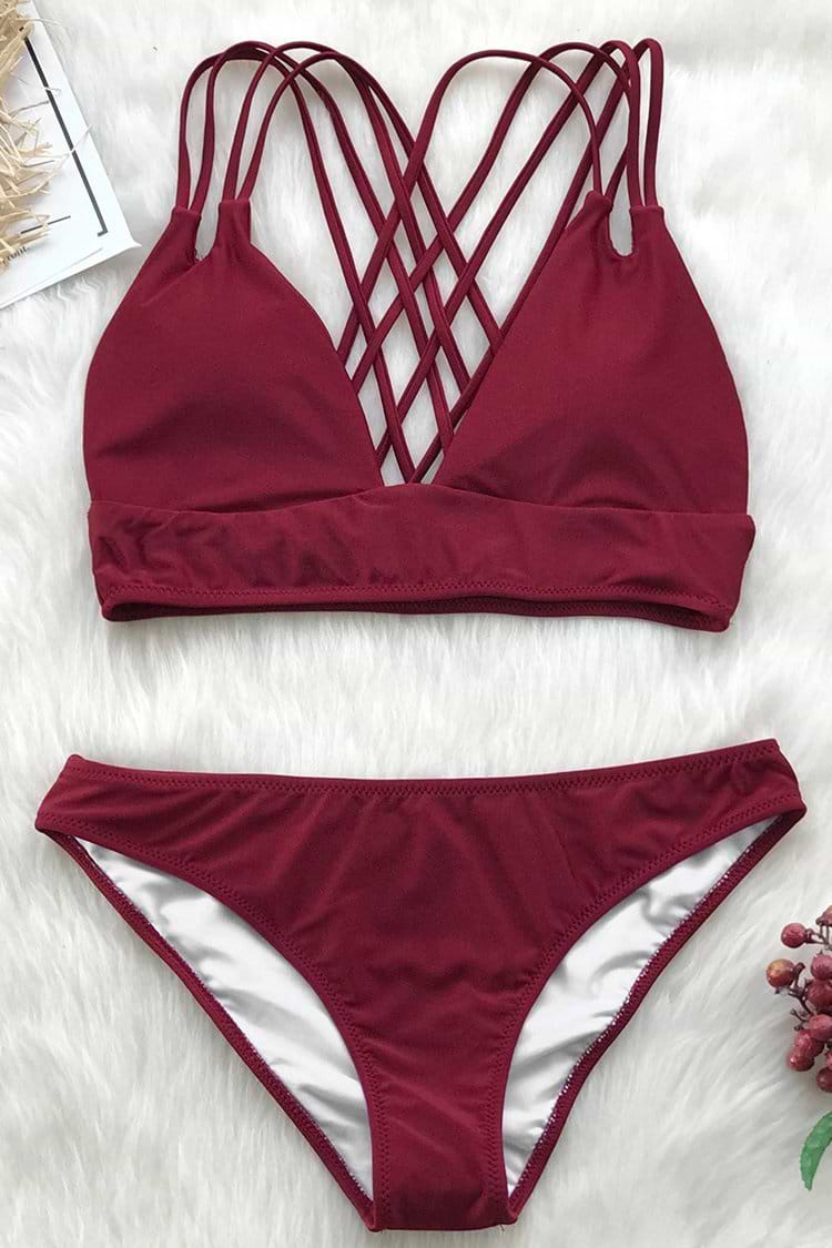 セクシー★Cupshe★シアー メッシュレース ブラック タンキニ Deep Lagoon Stitch Bikini Top & High-Waisted Bottoms Set