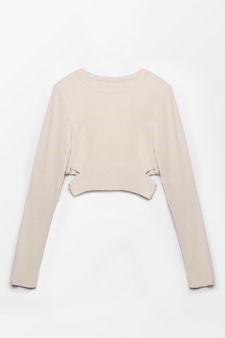 Sweatshirt mit seitlichem Ausschnitt