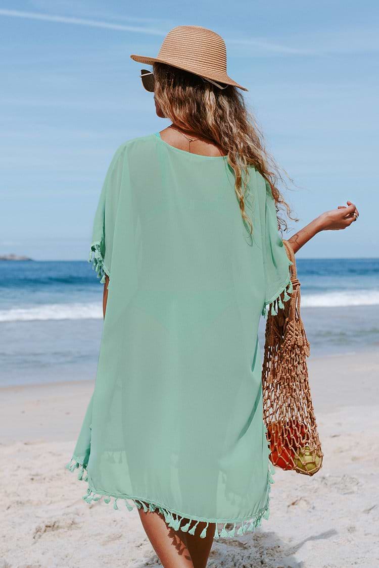 Cover-up in Hellgrün