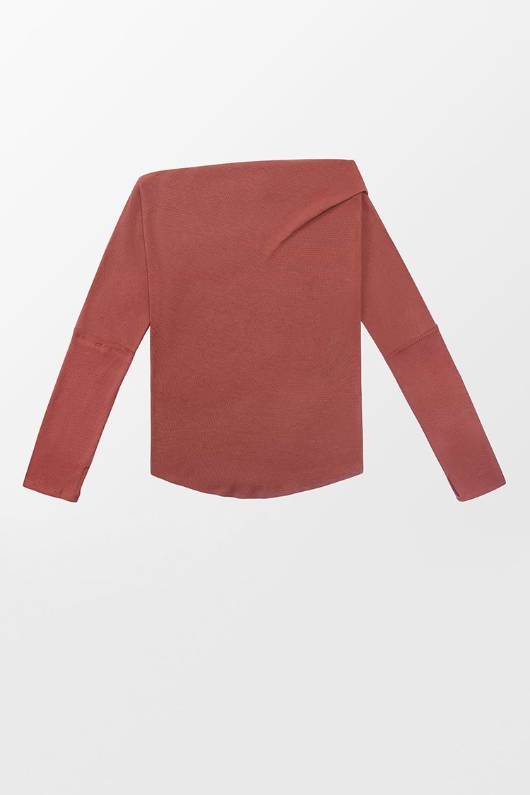 Sweat pull rouge rouille