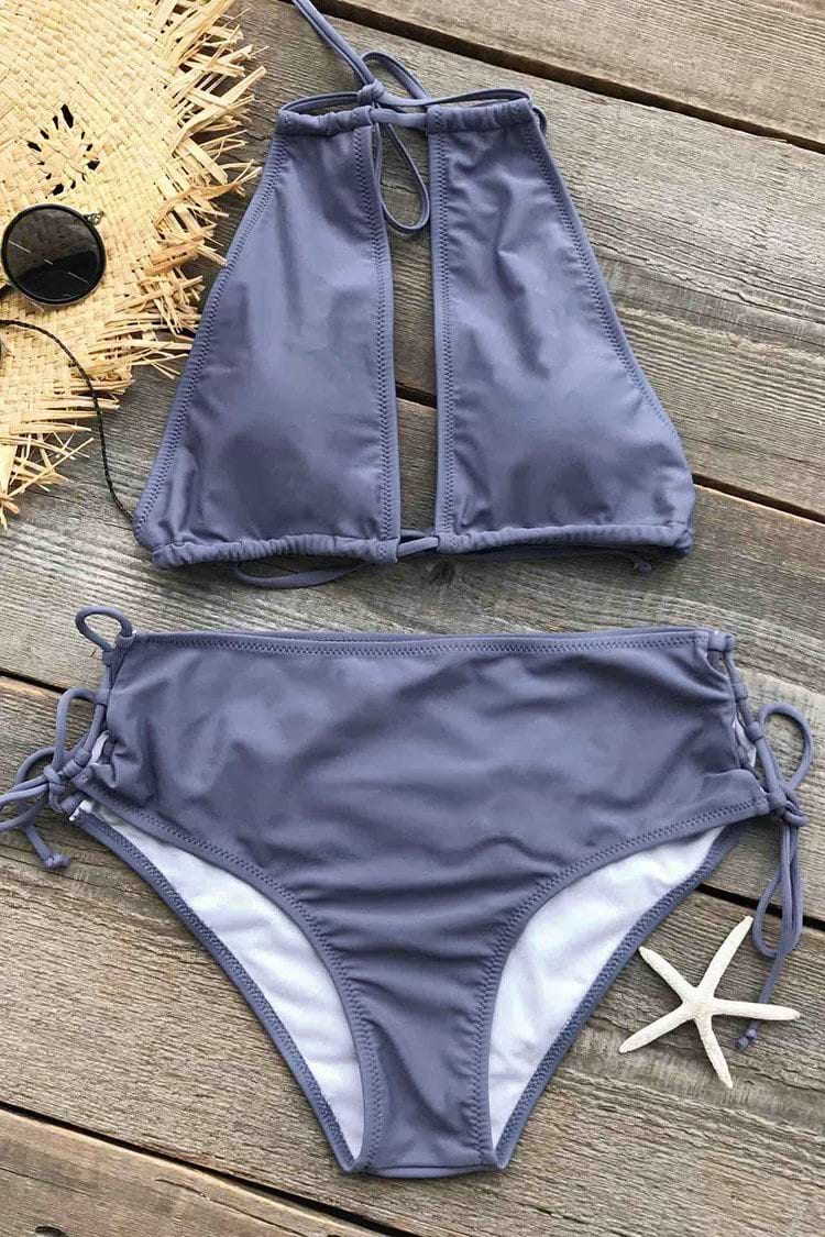 Kalter Wind Neck-Holder Bikini Anzug