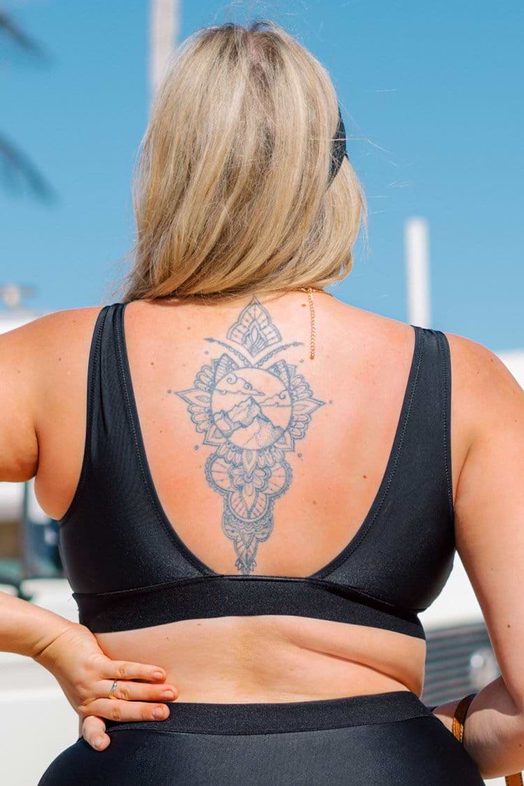 Haut de bikini grande taille en maille