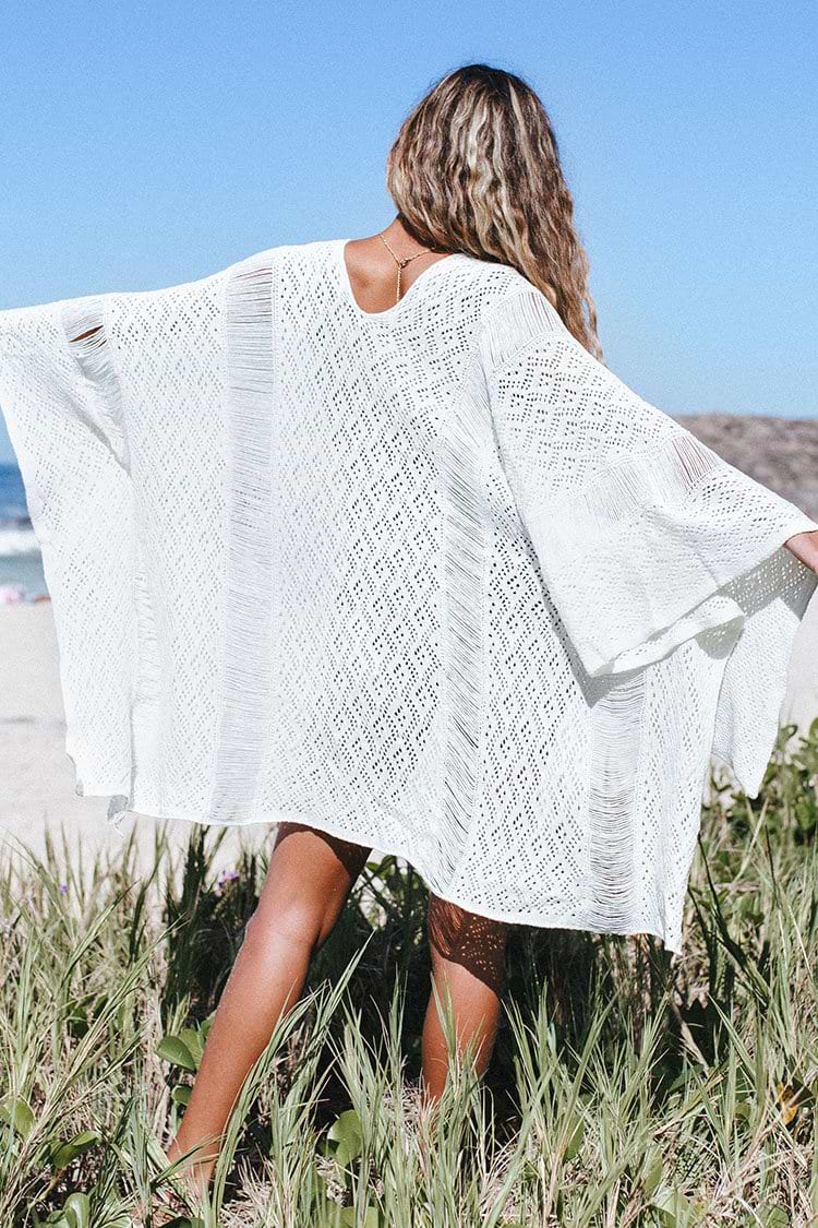 Creamy Schnürung Cover Up