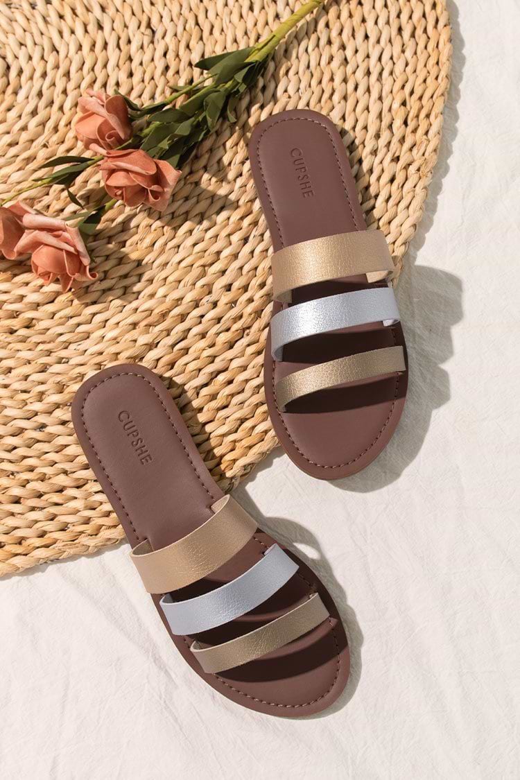 Olympia Three Straps Slides