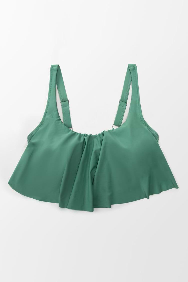 Bree Ruffle Tankini Plus Size Bikini Top