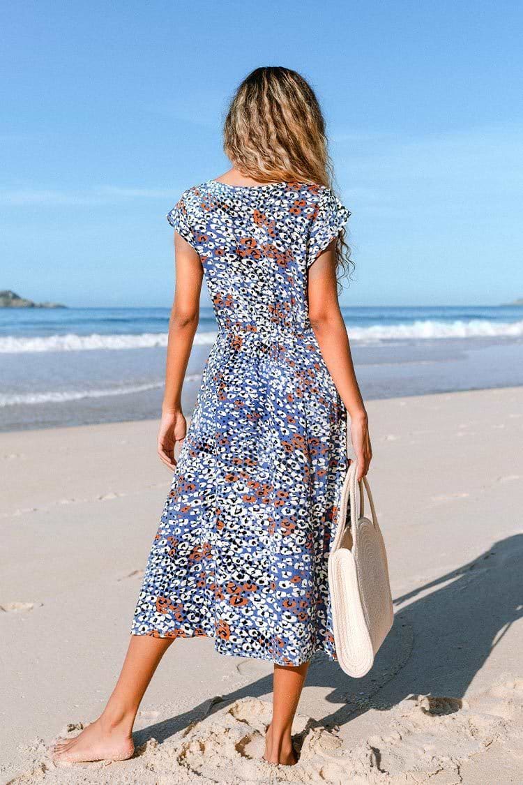 Sienna Leopard Cutout Dress